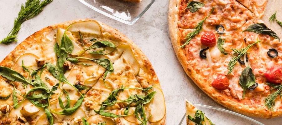 top-view-pizzas